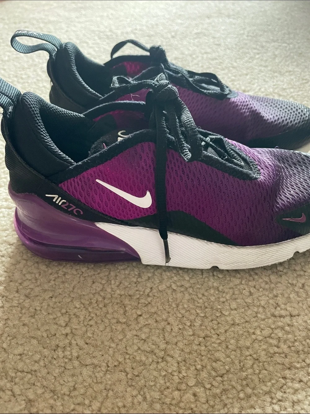 Nike Kids Air Max 270 Purple and Black